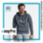 A picture showing a Russell Athletic hoodie available personalised and customised by Zepha Clothing Staffordshire