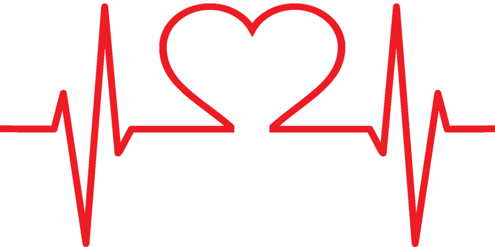 Reading of Heart Beat with Picture of Heart Inside