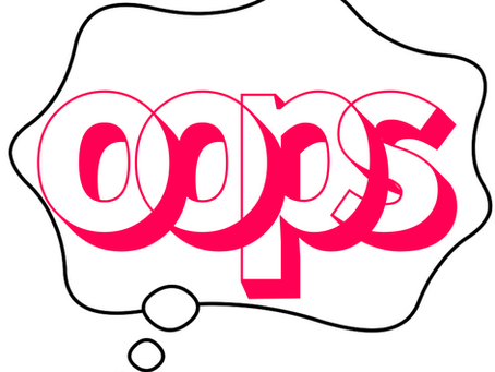 Thinking the word 'oops'