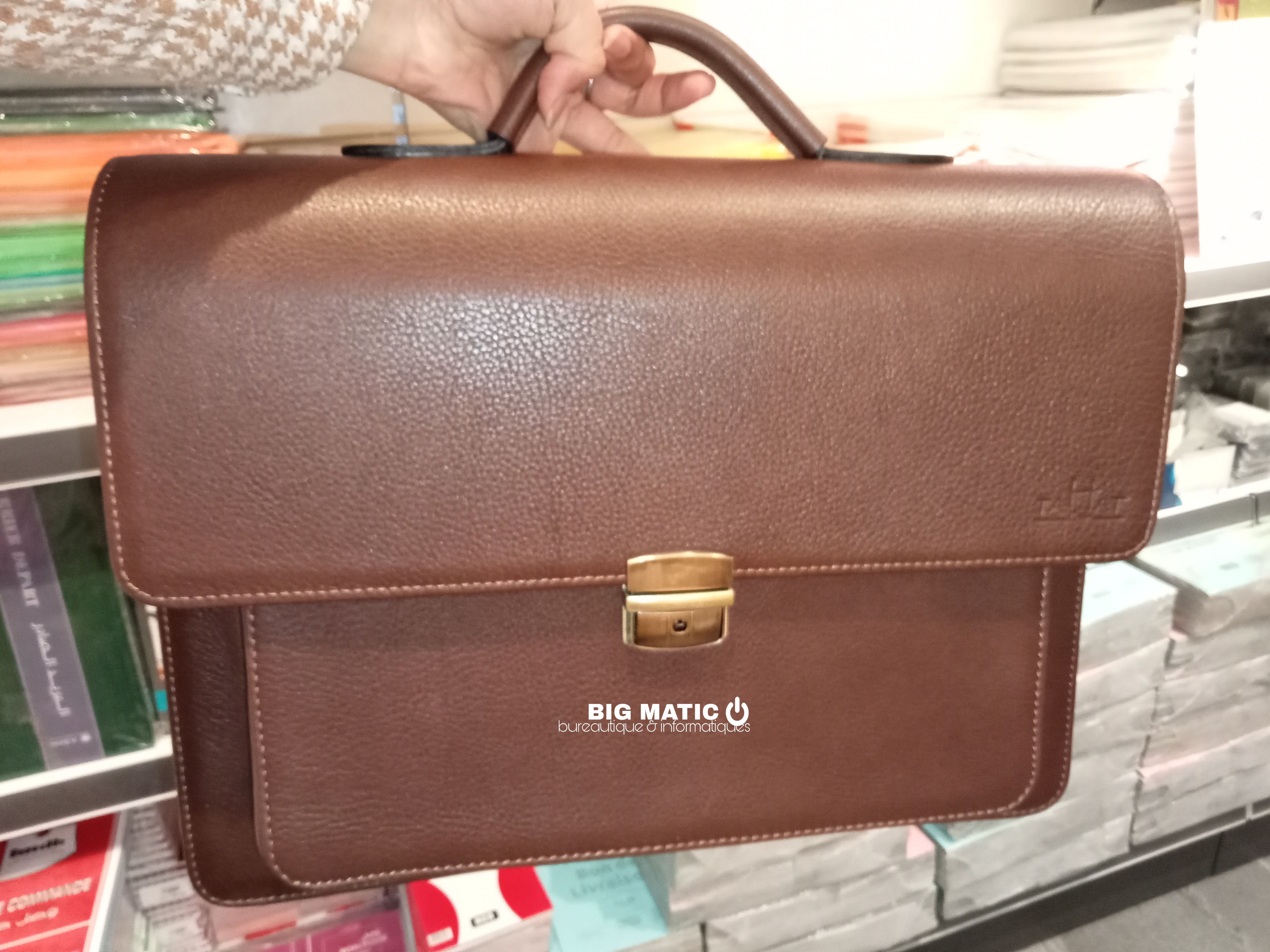 CARTABLE EN CUIR