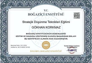 Boğaziçi - Gökhan Korkmaz Sertifika