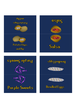 Old School RuneScape Food Place cards