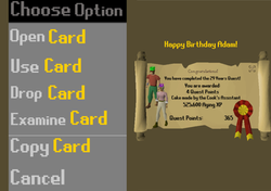 OSRS Birthday Card
