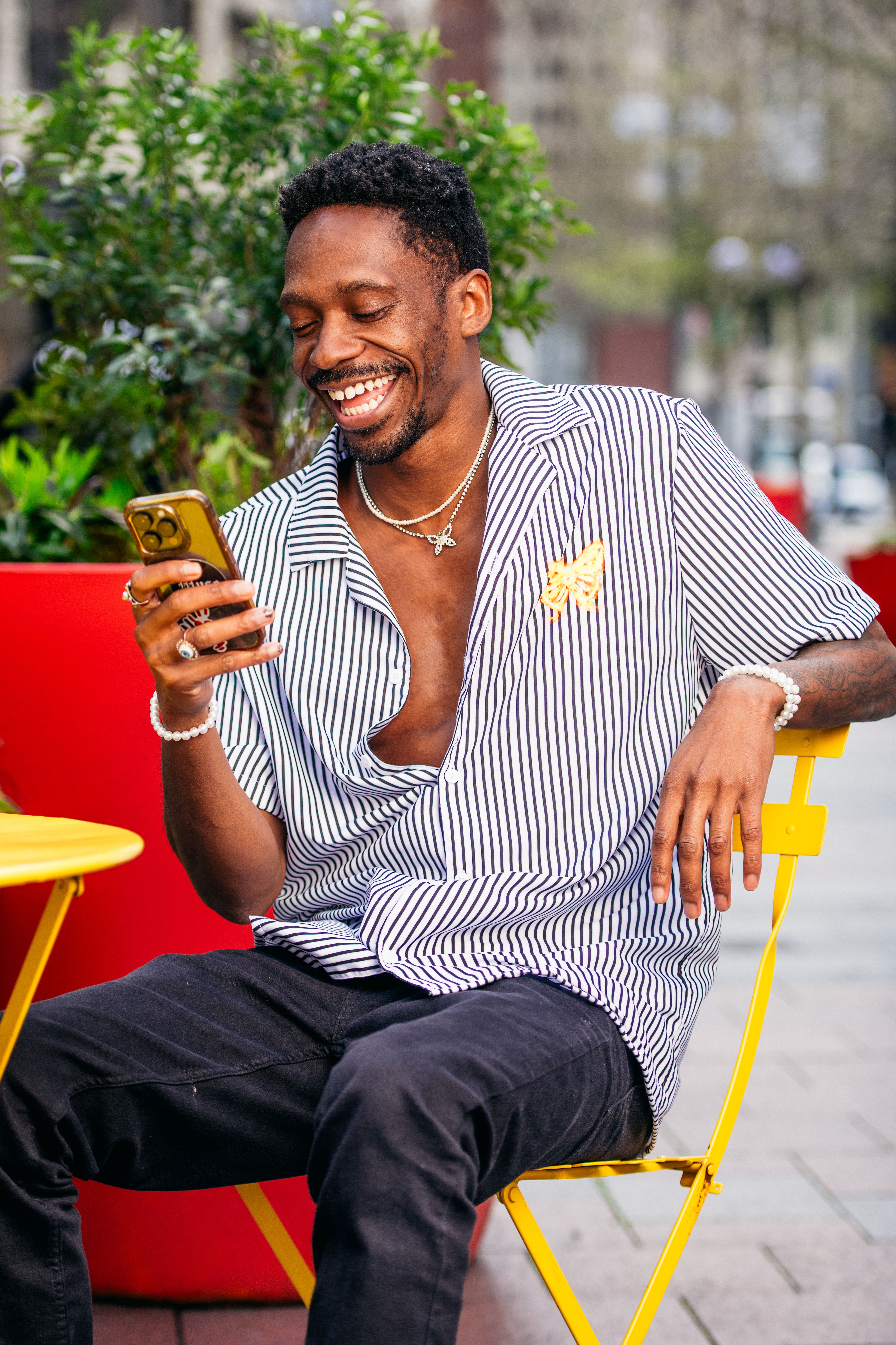 "The Lady's Man" Short Sleeve Button Up Shirt