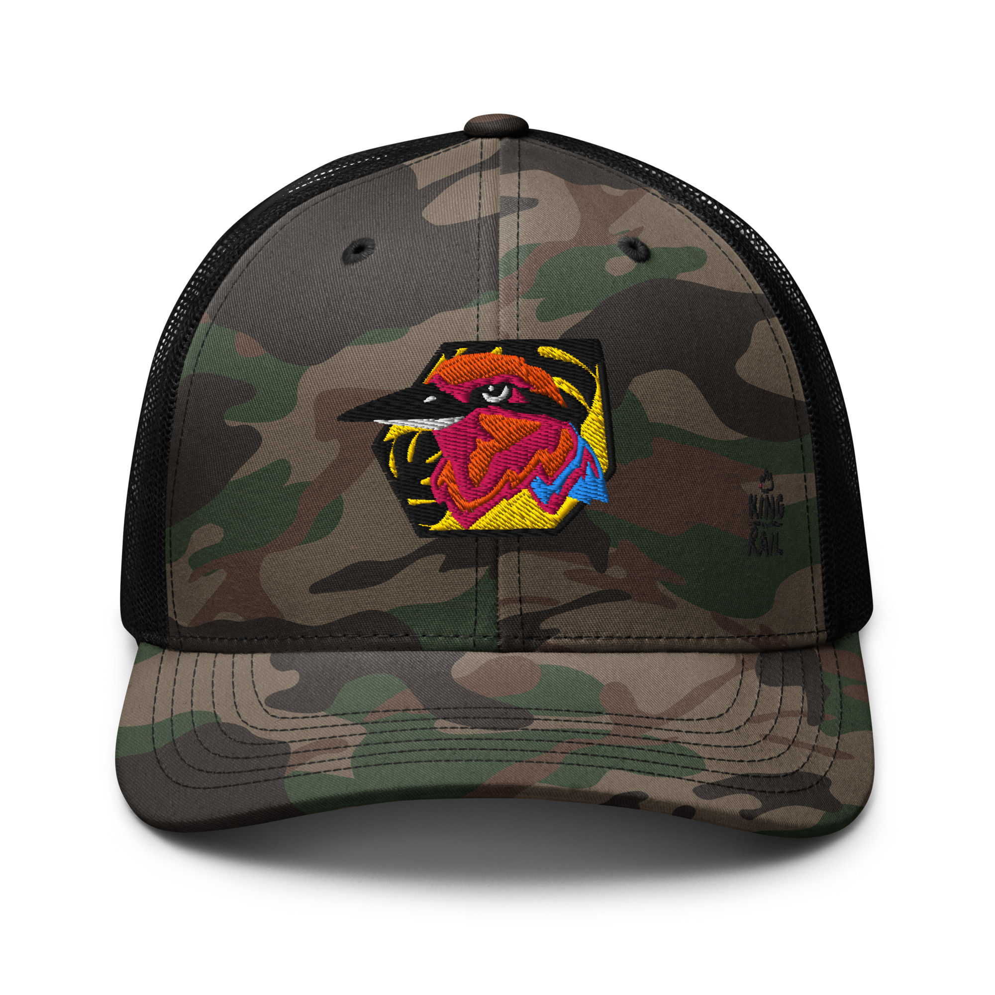 Kingfisher Camouflage trucker hat