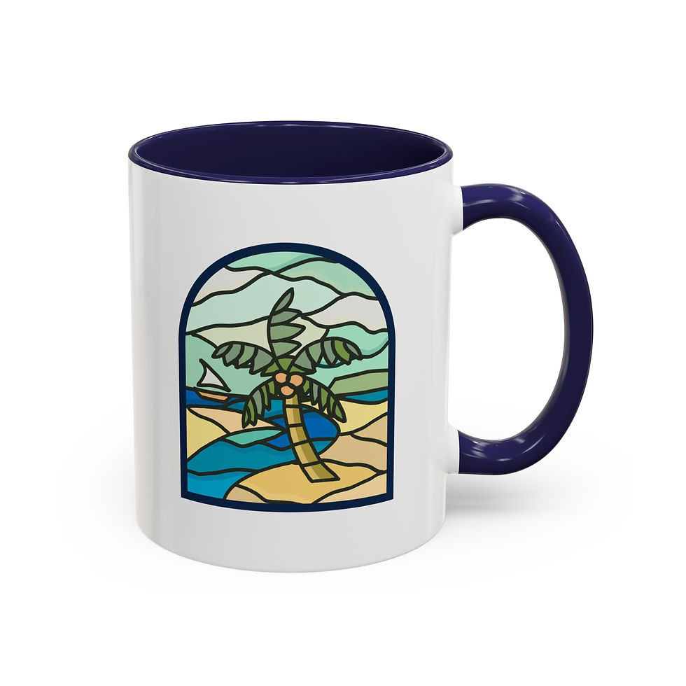 Thumbnail: A Vintage Guam Accent Coffee Mug (11, 15oz)