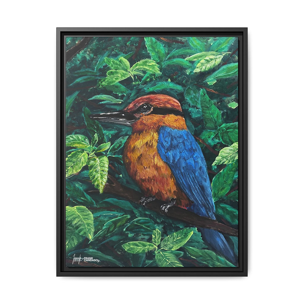 Thumbnail: FRAMED MATTE CANVAS: The Noble Extinct