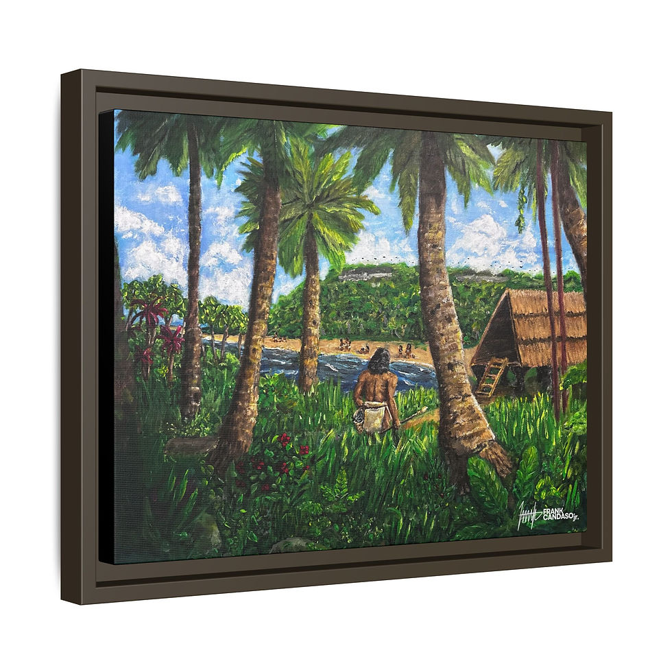 Thumbnail: FRAMED MATTE CANVAS: Hunter-Gatherer
