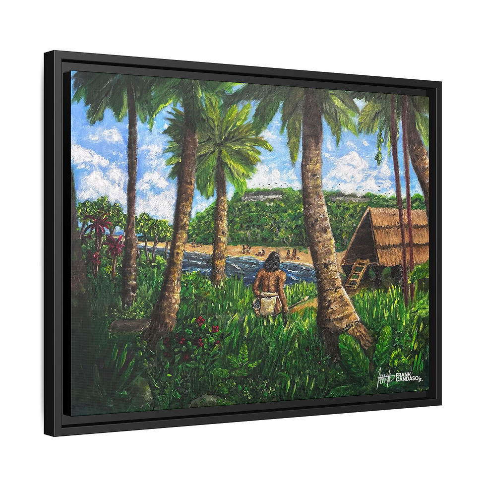 Thumbnail: FRAMED MATTE CANVAS: Hunter-Gatherer