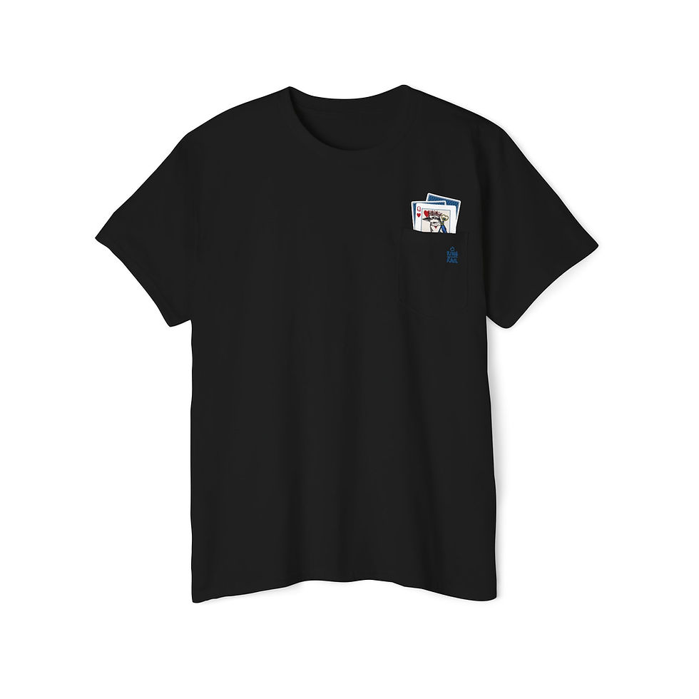 Thumbnail: Unisex Queen of Hearts Pocket Tee