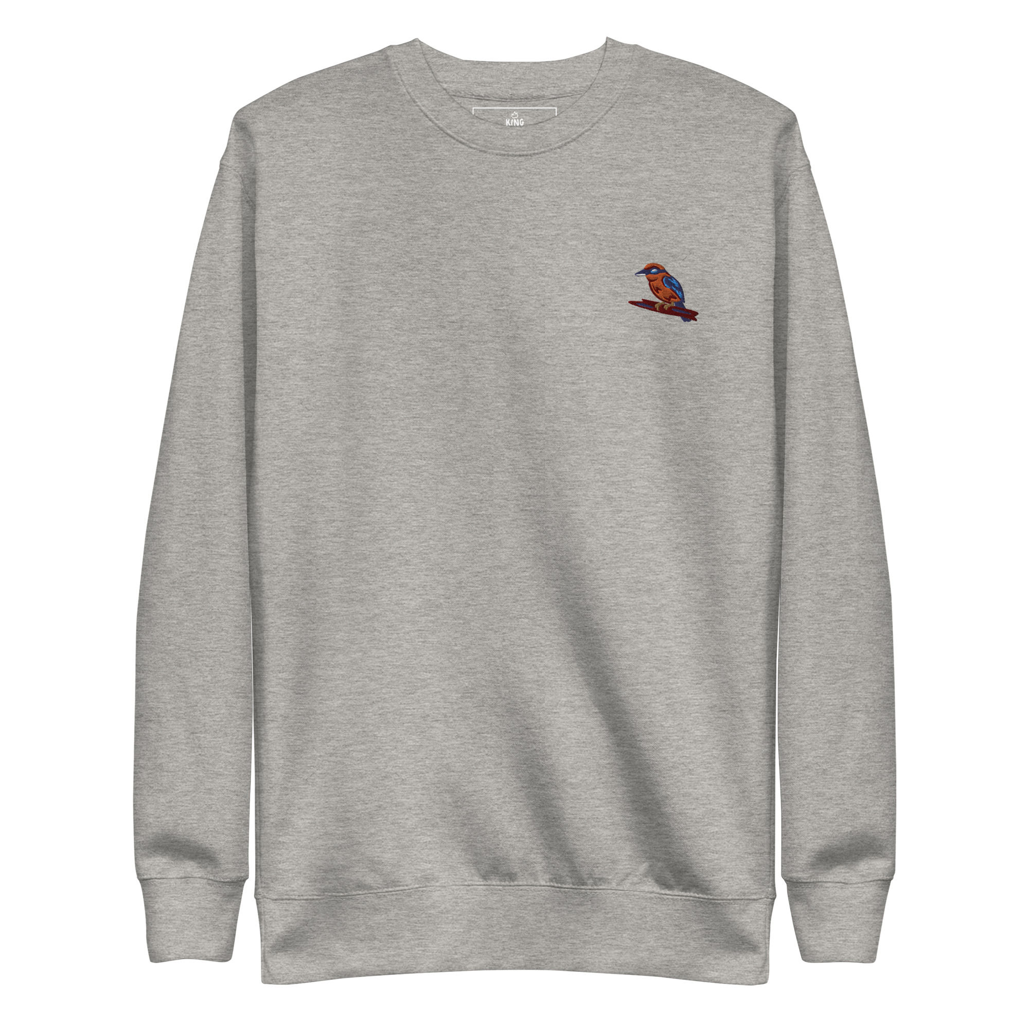 Kingfisher Embroidered Unisex Premium Sweatshirt