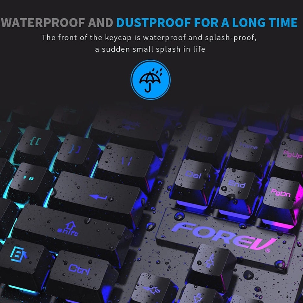 Miniatura: USB Wired Keyboard RGB Color Gaming Keyboard Mechanical Feel keyboard 104 Keys S