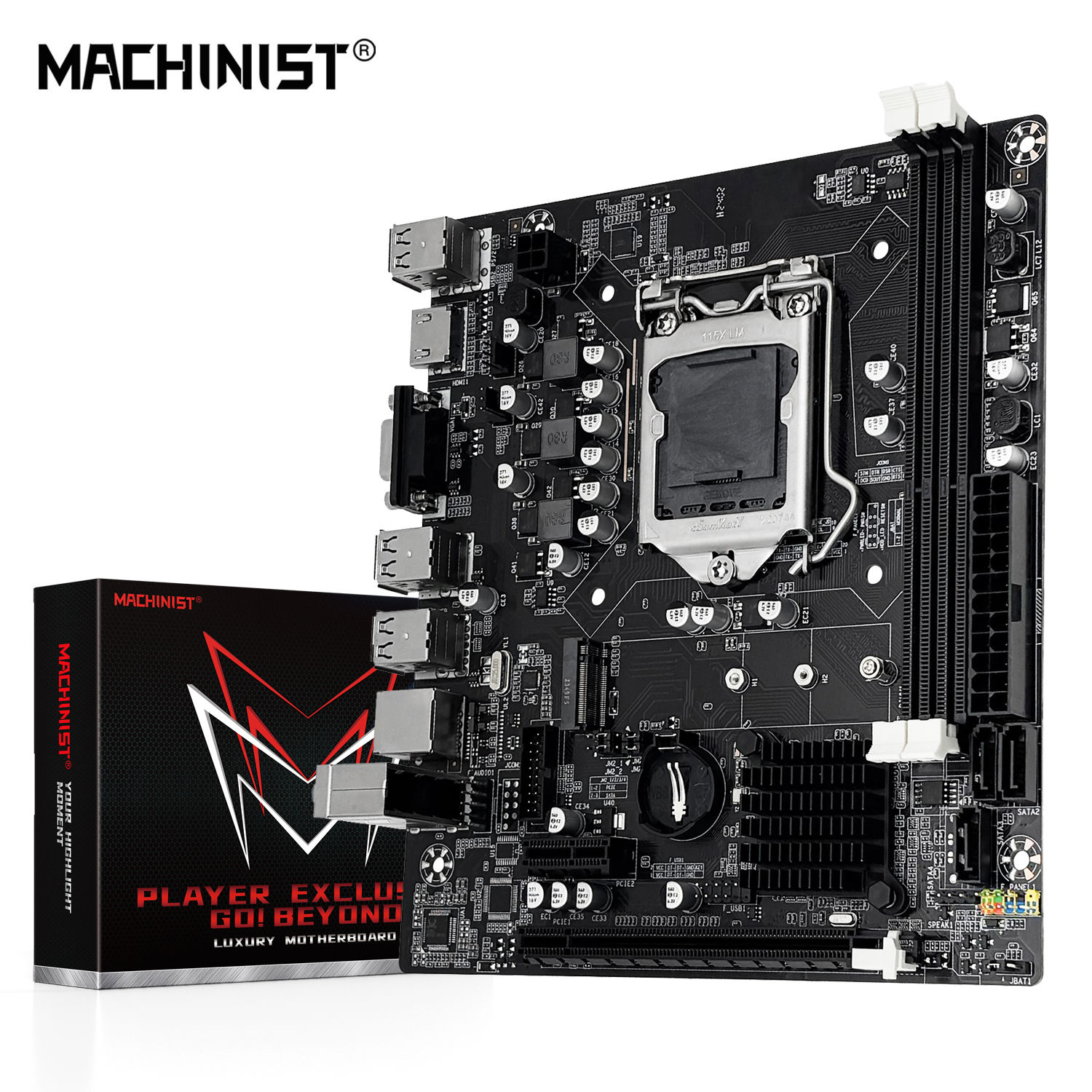 MACHINIST H61 Motherboard LGA 1155 DDR3 RAM Compatible With Intel Core CPUs 2nd