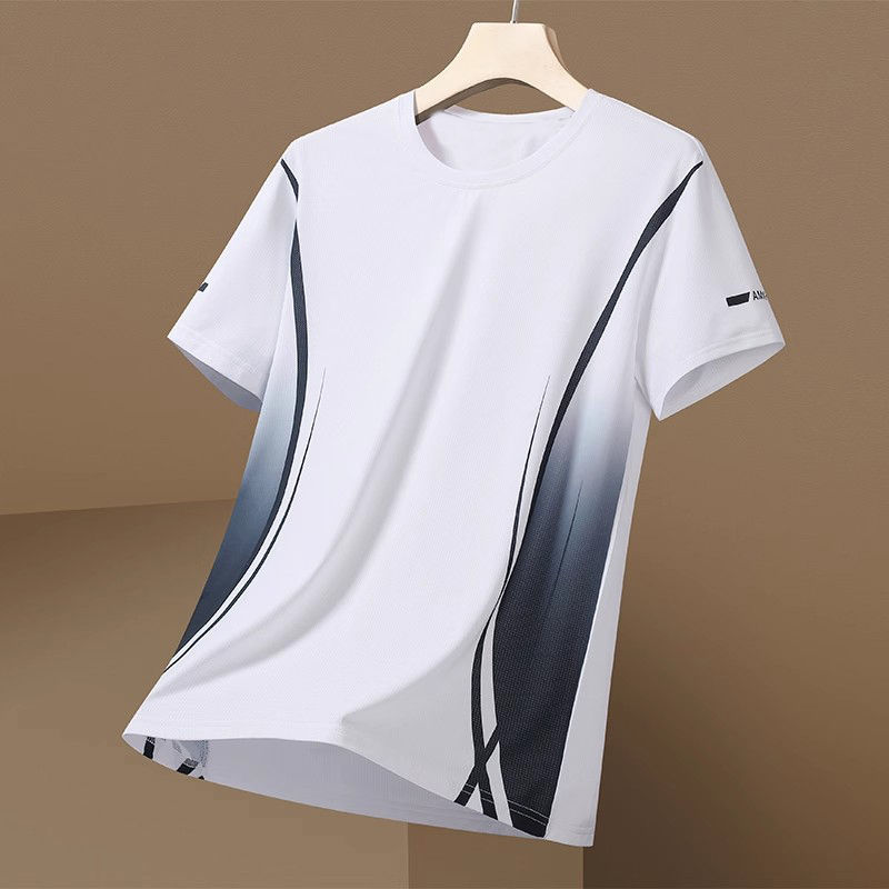 Miniatura: Summer New Loose Casual f Sve T-irt Men's Sport Fitn Running Training Loose Fit 