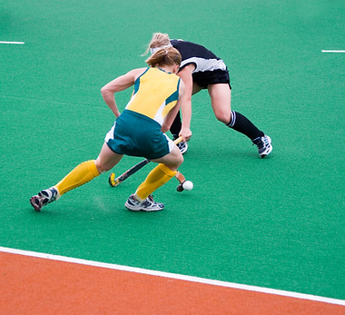 Los jugadores de hockey