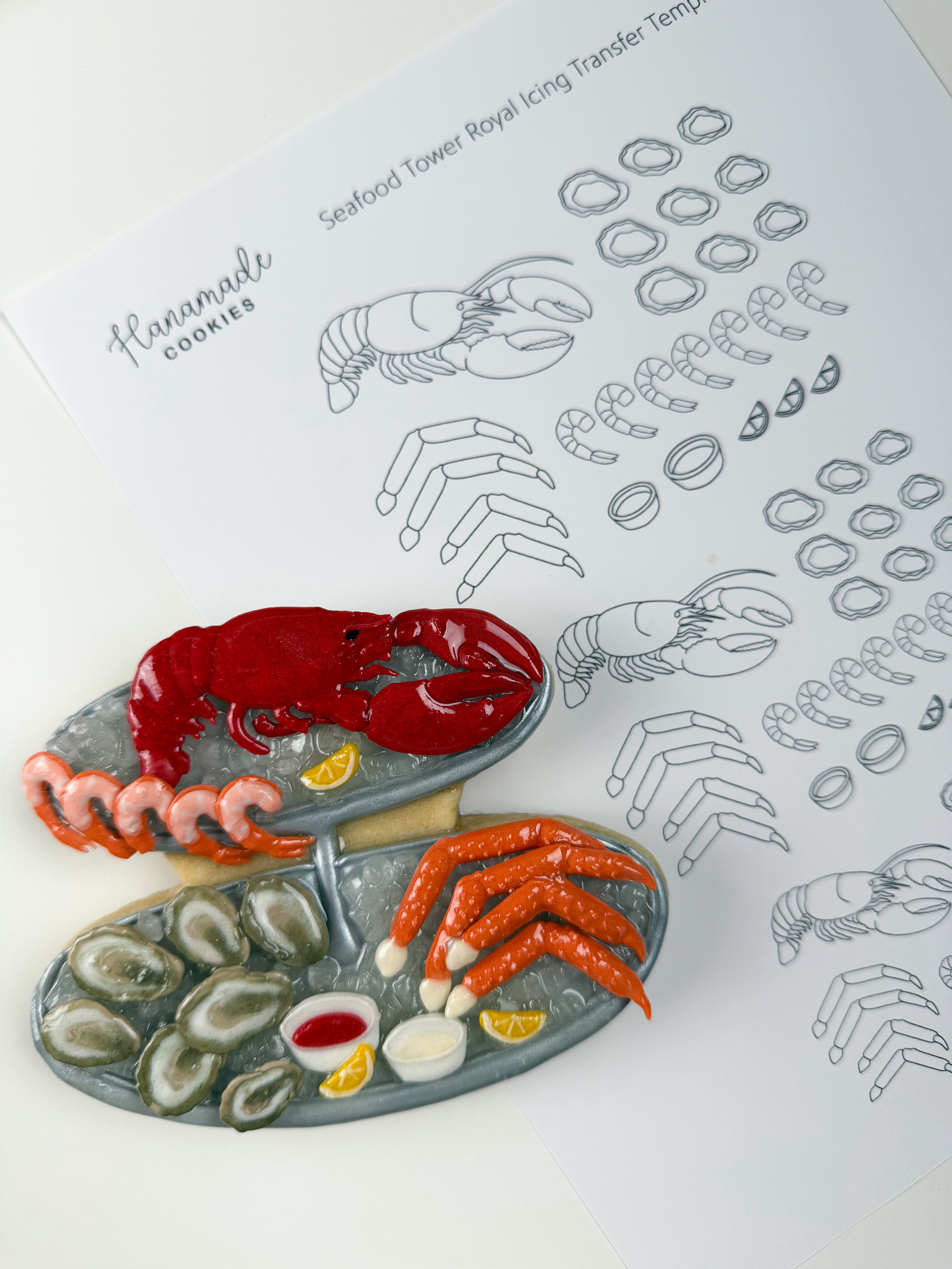 Seafood Tower Transfer Sheet