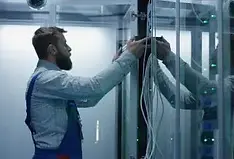 Professional network rack and stack services – CrownHarbor Tech installs and organizes business networking equipment