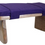 Miniature : Banc de Méditation en bois avec coussin en Kapok Violet