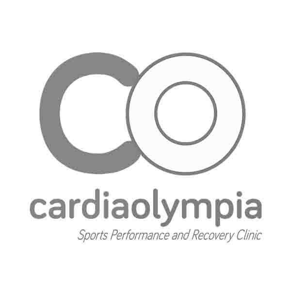 Cardioolympia logo with text: Cardioolympia, Sports Performance and Recovery Clinic.