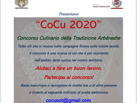 CoCu 2020 Concorso culinario della tradizione Arbëreshe