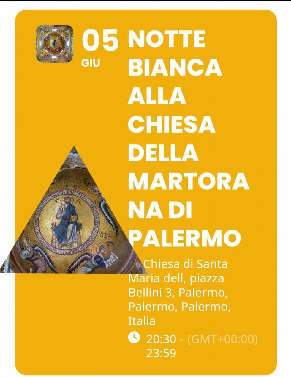 Notte bianca alla Chiesa della Martorana di Palermo