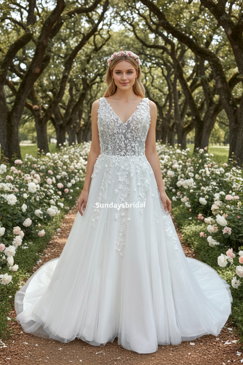 SundaysBridal AN303 Size 16 Ivory Wedding Dress