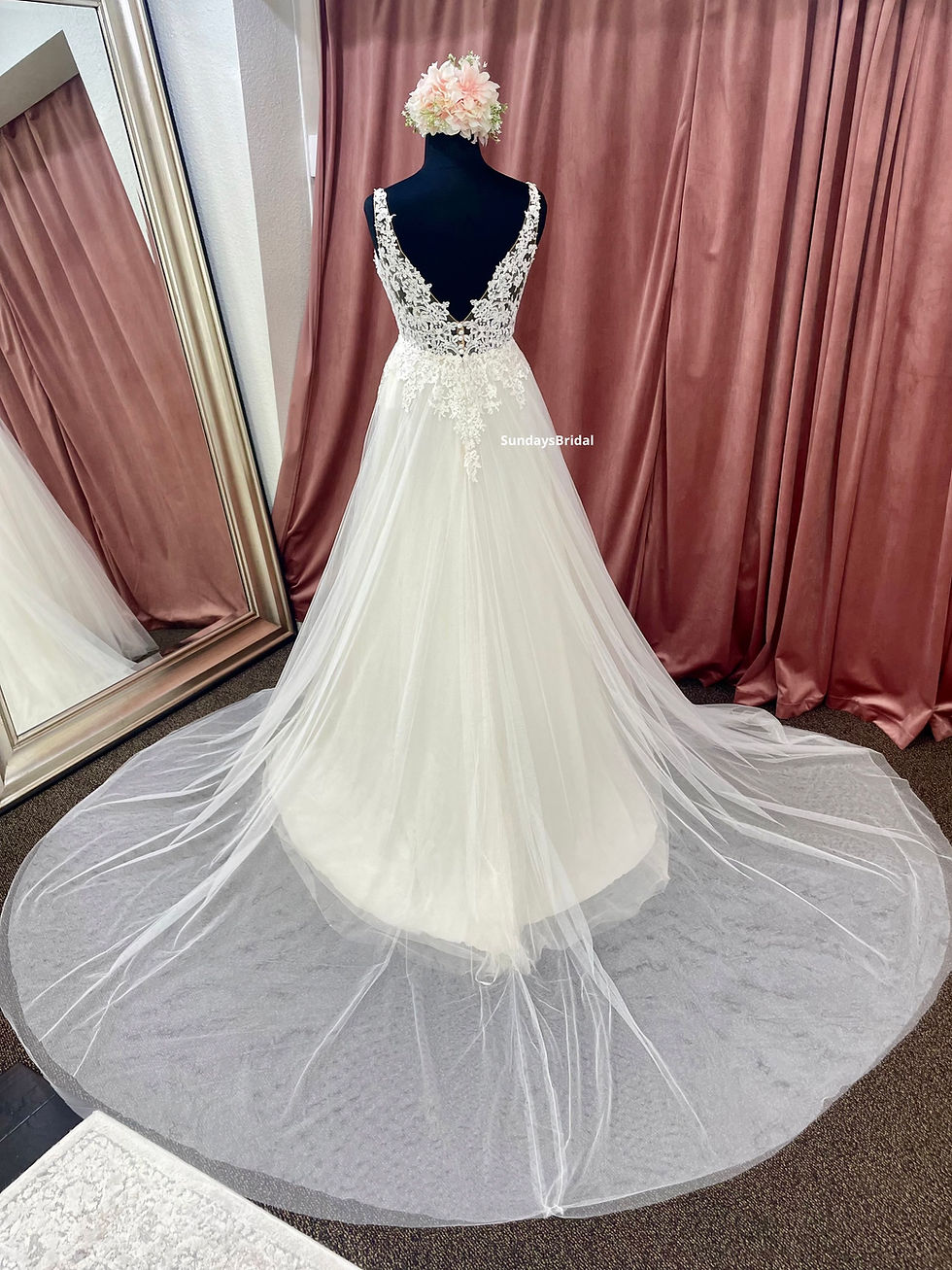 Thumbnail: White One 1410 Merrybells Size 18 Ivory Champagne Wedding Dress