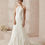 Thumbnail: Adriana Papell 31158 size 6 ivory-cafe halter wedding dress