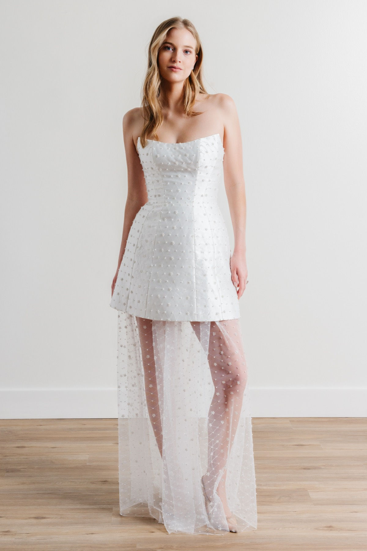 6452, By Watters 32400 Gabriel size 10 ivory bridal mini 