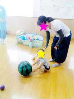 手作りスイカ割り