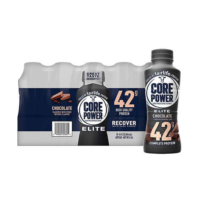 Fairlife Core Power Elite 42g Protein Shake, Chocolate, 14 fl. oz., 10 pk