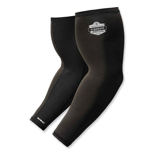 Ergodyne Chill-Its 6690 Cooling Arm Sleeve, 2X, Polyester/Spandex, Black.