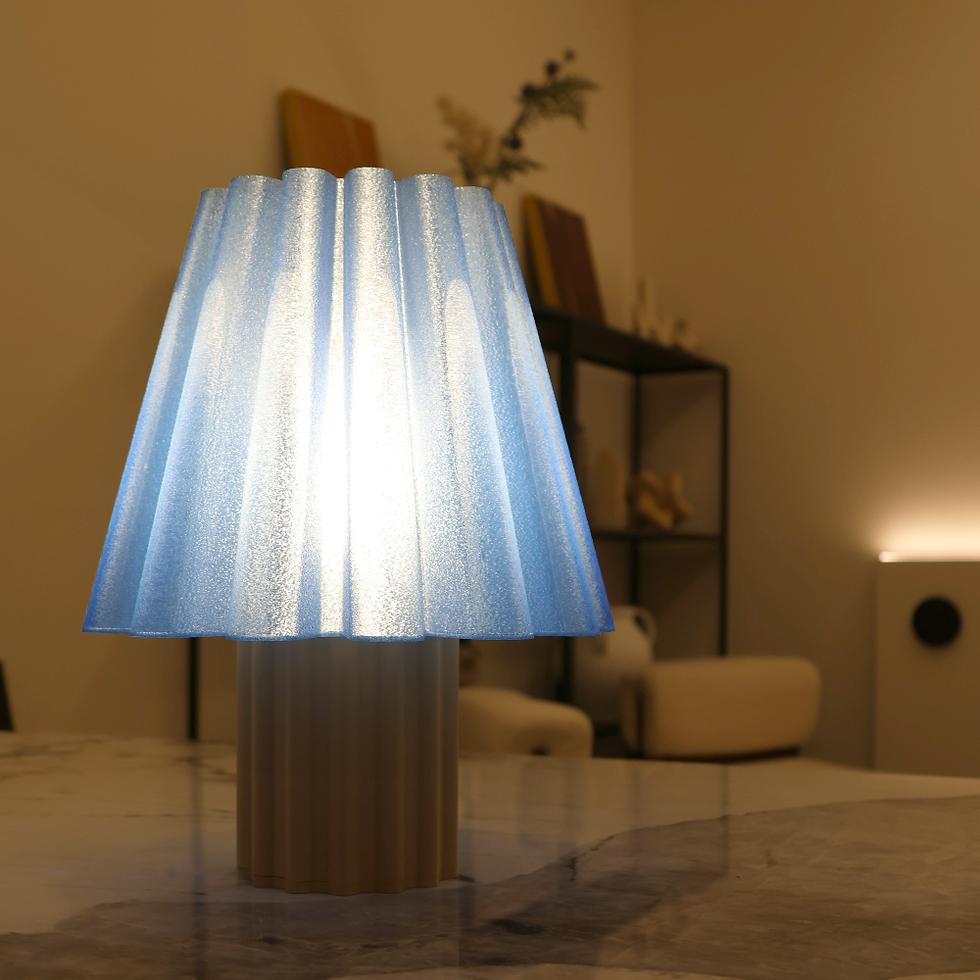 Thumbnail: Ripple Table Lamp (Translucent Blue)
