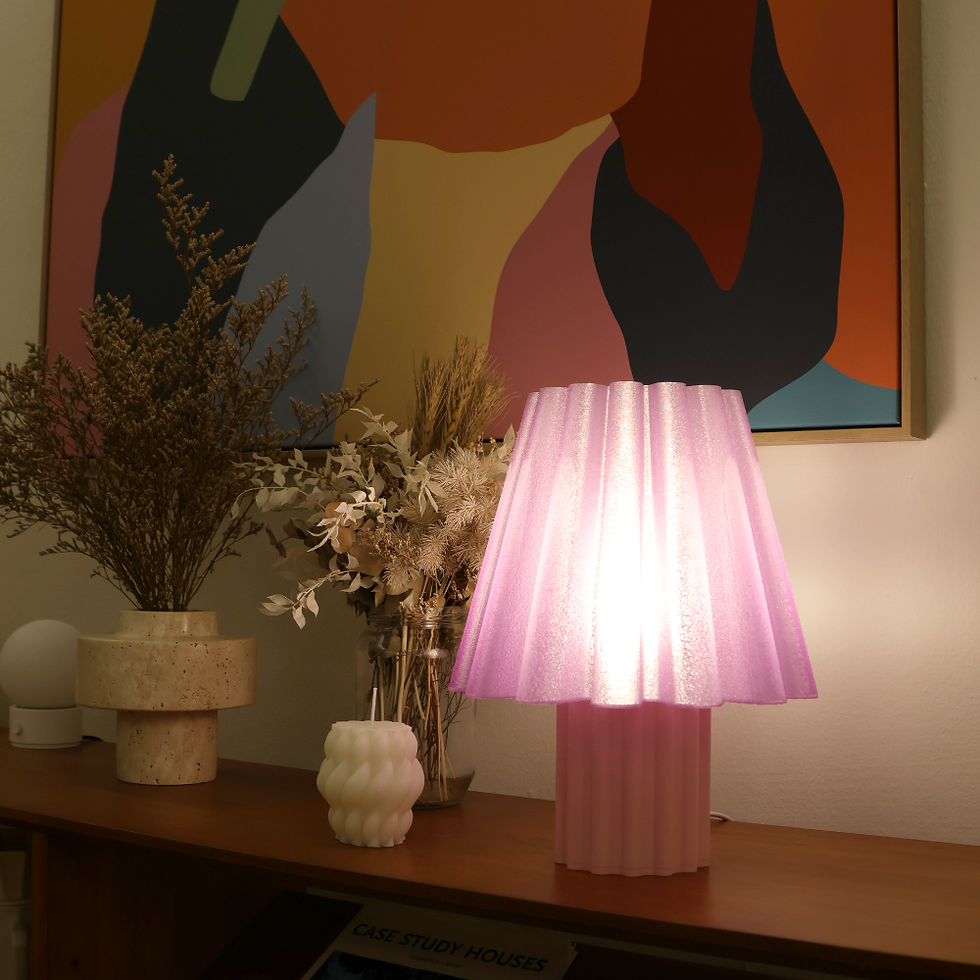Thumbnail: Ripple Table Lamp (Translucent Purple)
