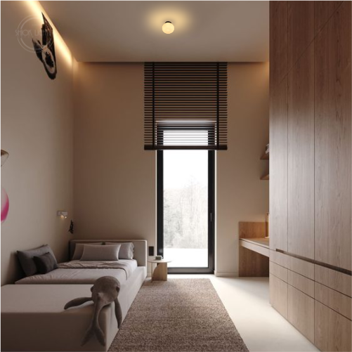 Thumbnail: Noko Ceiling Lamp (Black, 10W)