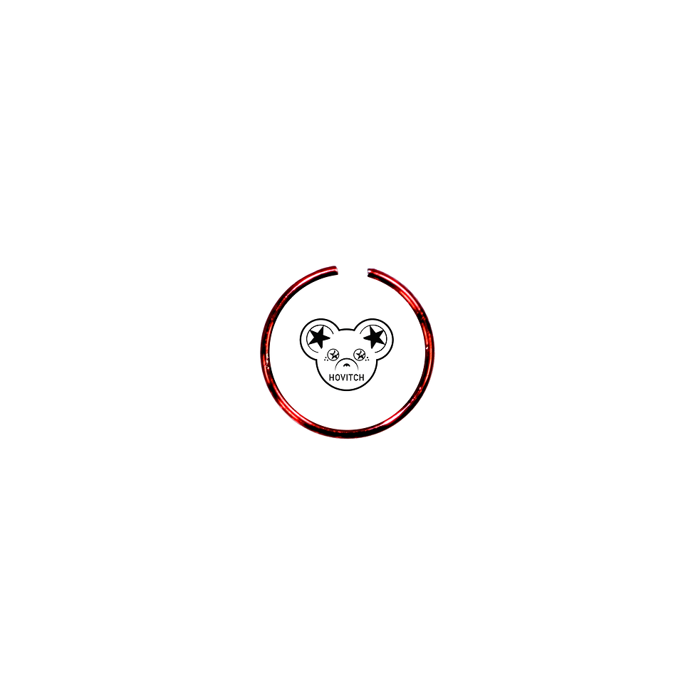 Red Chrome Hoop