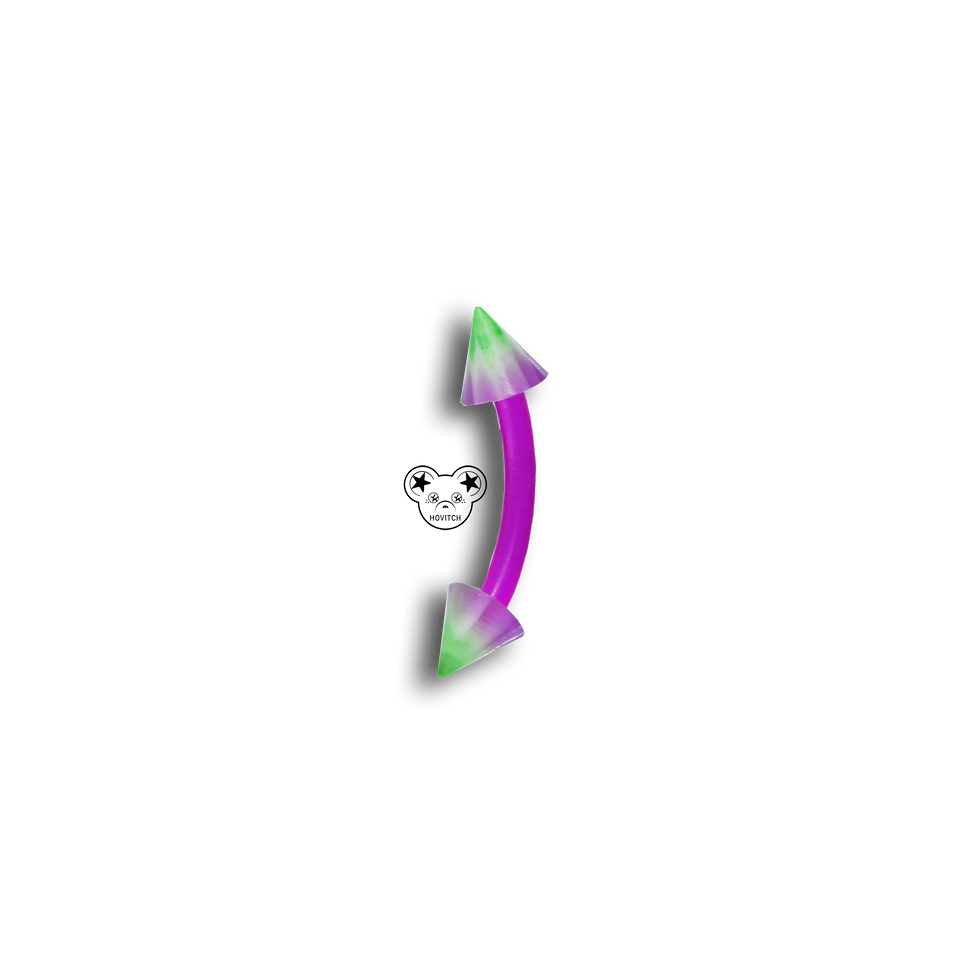 Brow Ring-Purple point