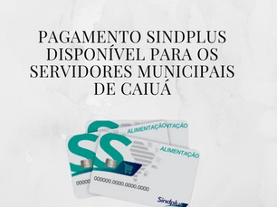 Pagamento sindplus disponível