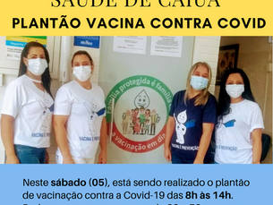 Plantão Vacina contra Covid