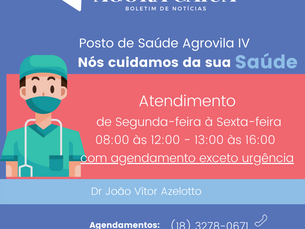 Informativo Saúde Agrovila IV
