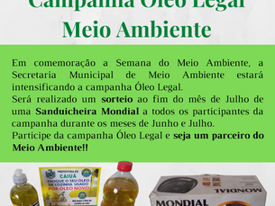 Campanha Óleo Legal Meio Ambiente