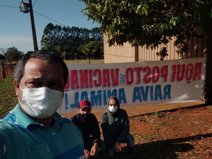 Campanha contra a raiva no Assentamento Engenho.