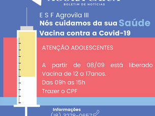 Informativo E S F Agrovila III