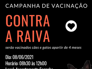 Campanha de vacinação contra a raiva