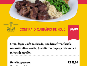 Comida caseira em Caiuá