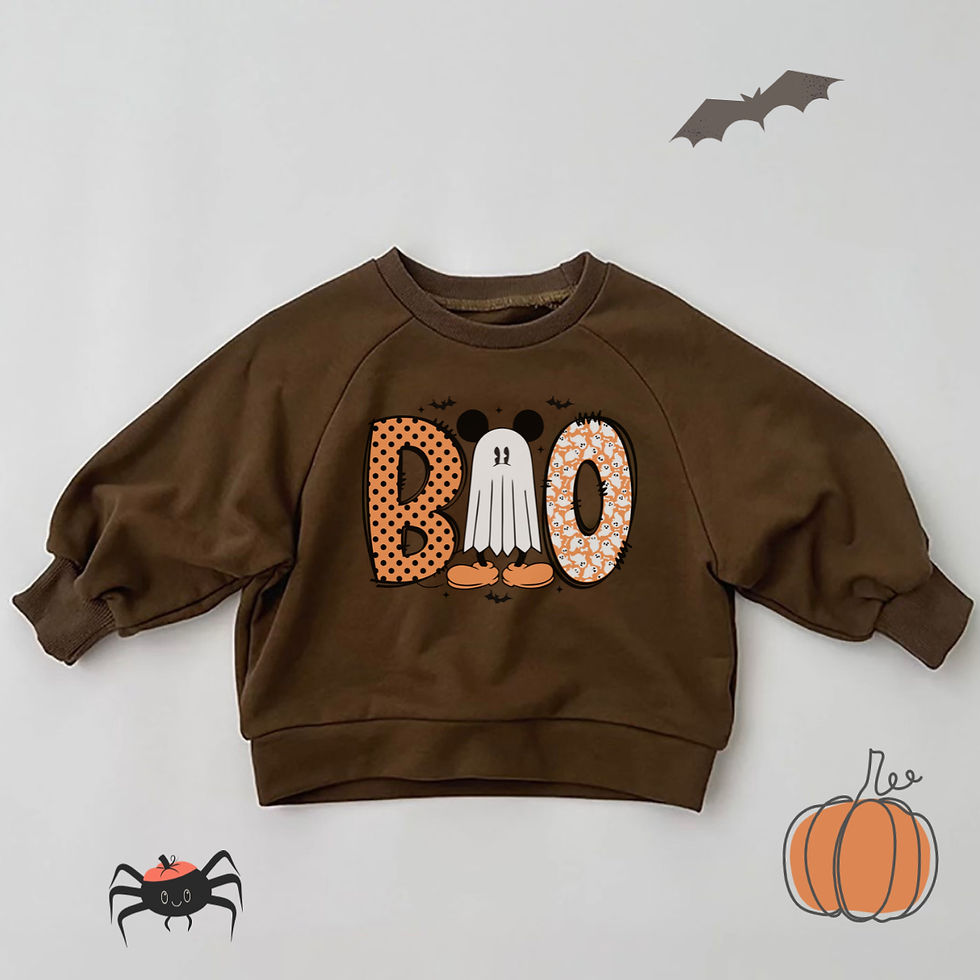 Boo Mickey Mouse Halloween Oversized Sweatshirt