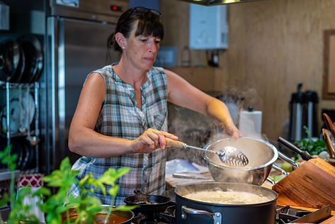 I'm your personal chef when you are here with us.