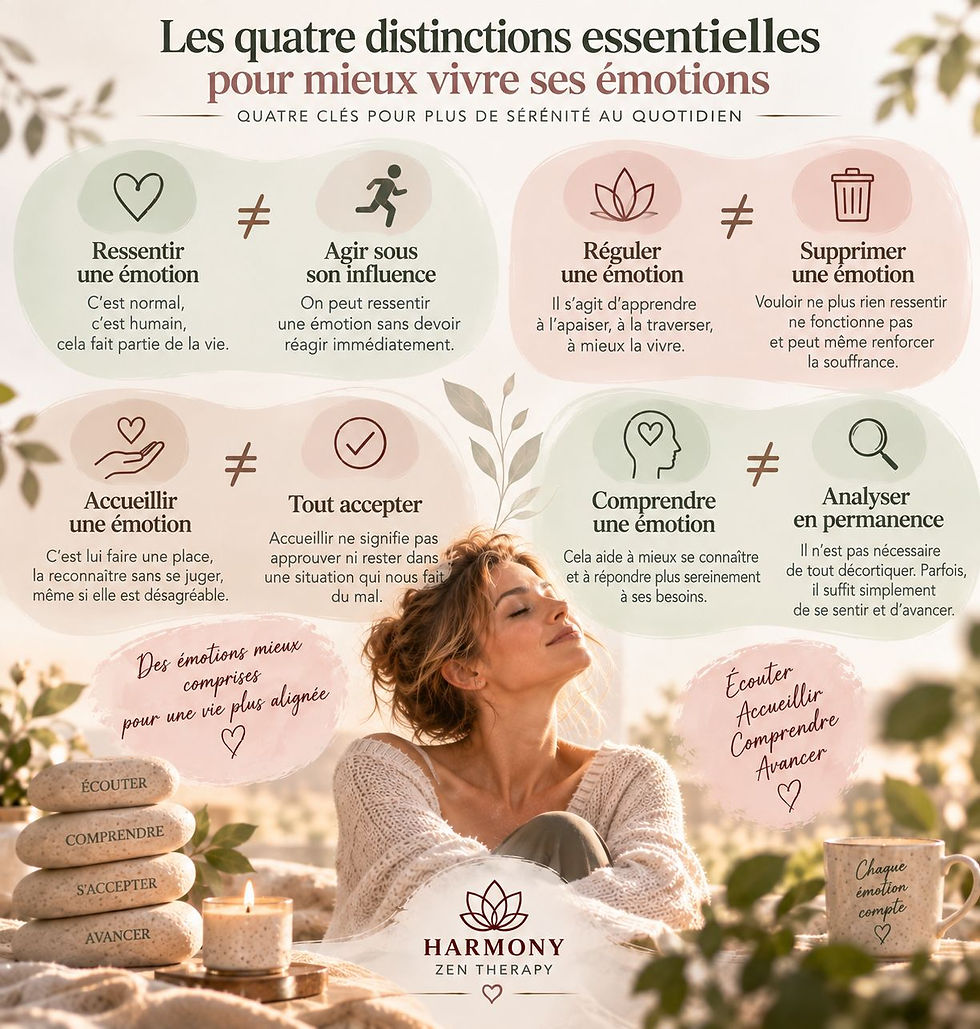Les quatre distinctions essentielles pour mieux vivre ses émotions
