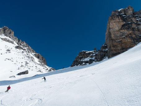 Ski de randonnée au col des Portes 2915 m, Brianconnais, Cervières, le Laus.