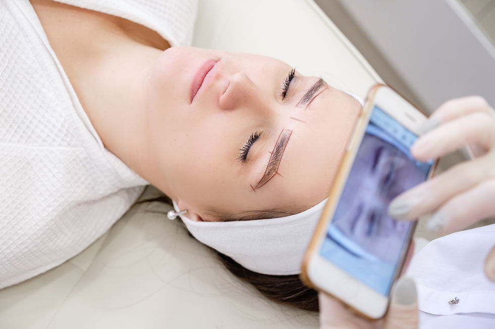 Chloe Lowry makeup specialises in microblading brows in moira and sees clients from Belfast and across Northern Ireland